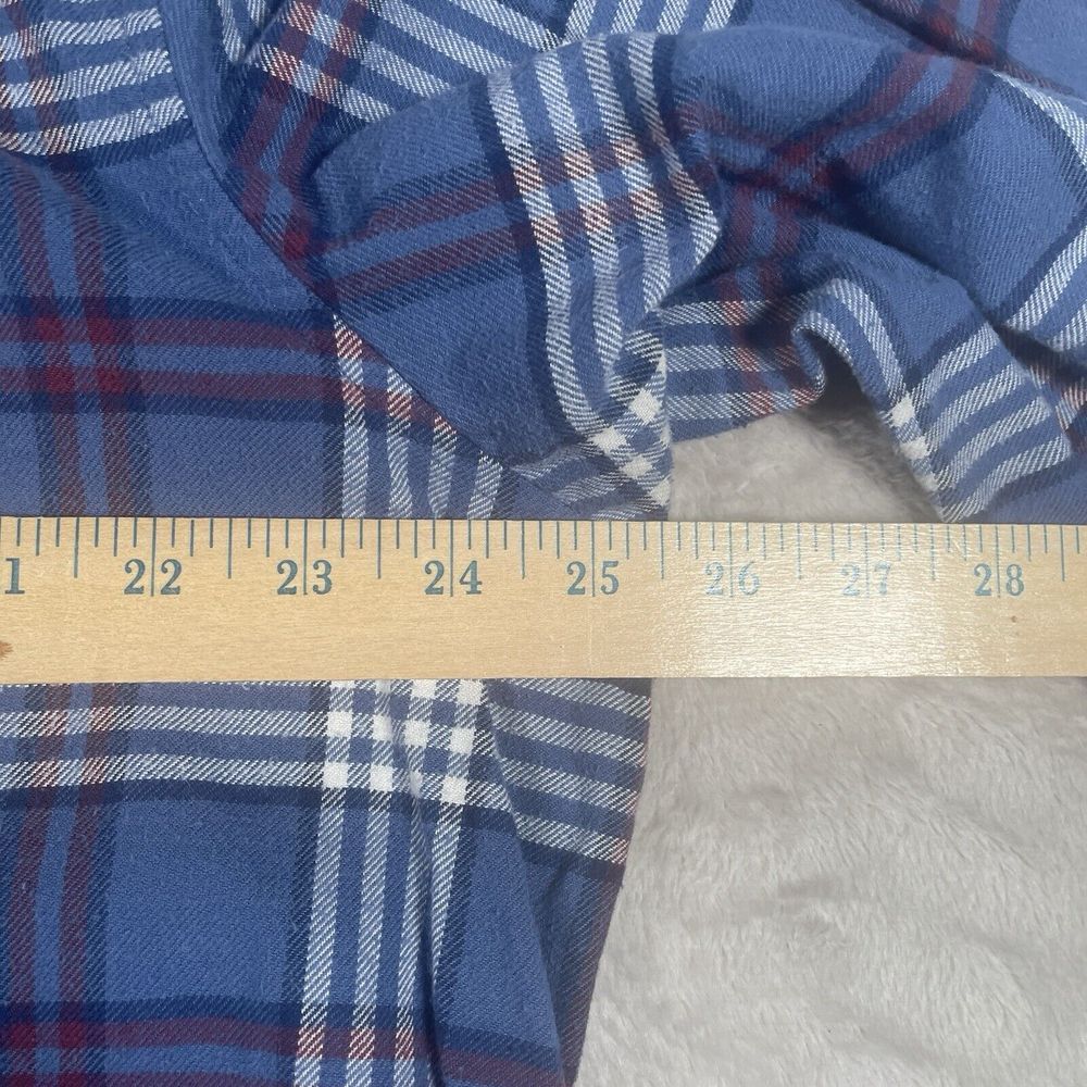 Vineyard‎ Vines Slim Longshore Shirt Mens XL Blue Plaid Flannel Button Down - Picture 6 of 7